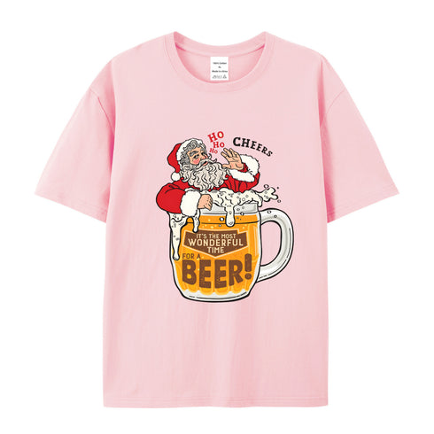 Unisex Christmas Theme Cotton T-Shirt